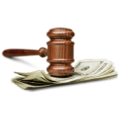 Молоток, бьющий по деньгам