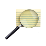 Лупа с бумагой для записей