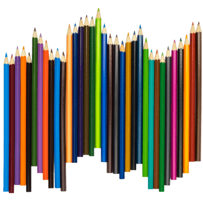 Ряд карандашей