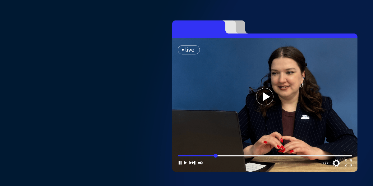 Онлайн трансляция вебинара в окне браузера