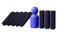 Фигурки символизирующие риск